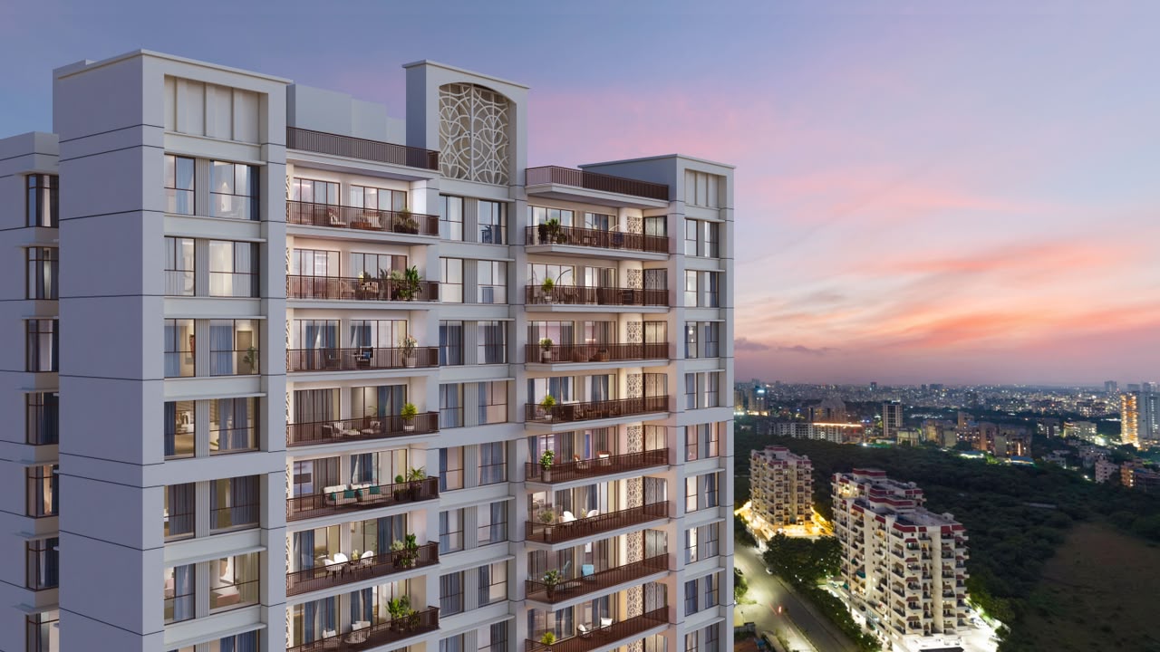 Wanwadi Residences balconies at sunset